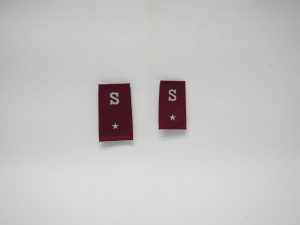 Slip-on Epaulette "S" (red, male / female)